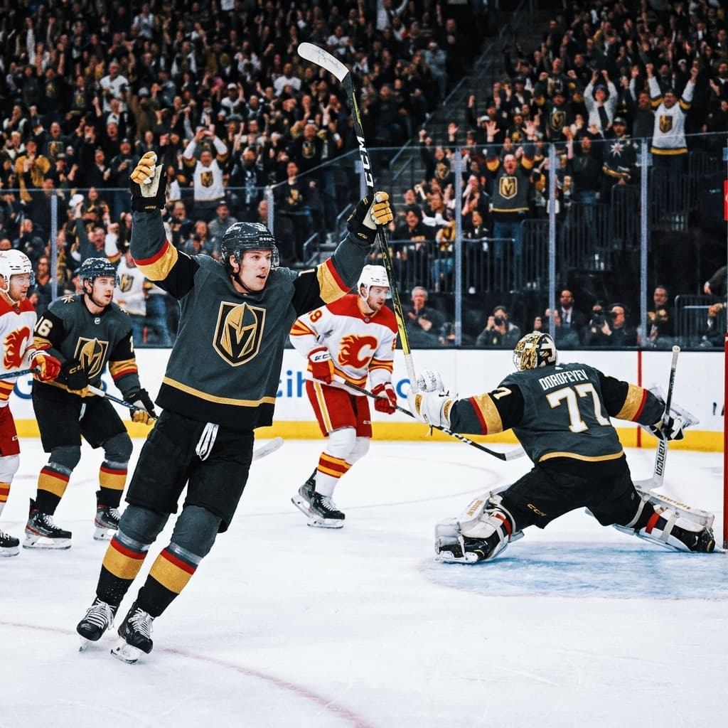 Вегас сокрушает Калгари: хет-трик Марнера и мастерство Дорофеева